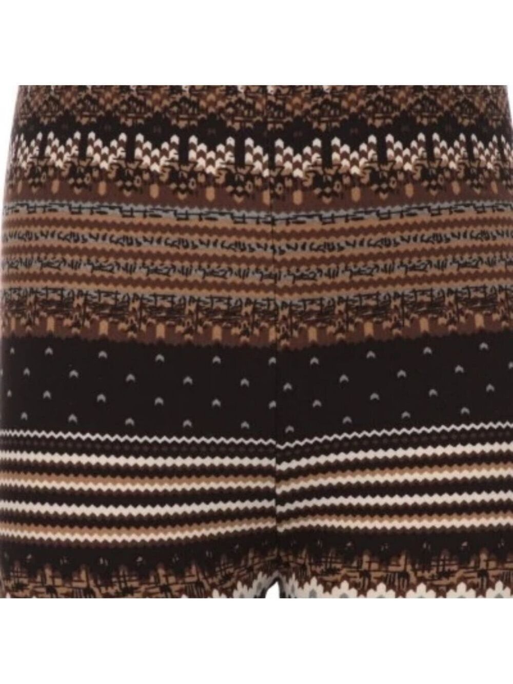 LEGGINGS DEPOT Fair Isle Brown Leggings Extra Plus Size 18 NWT - Picture 4 of 7